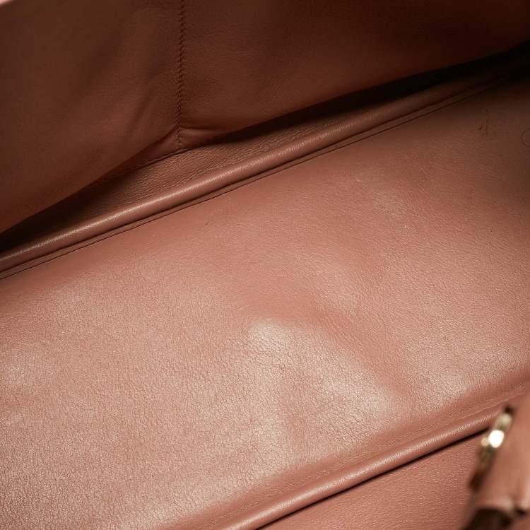 Pre Owned Dior Beige Leather Medium Diorissimo Shopper Tote