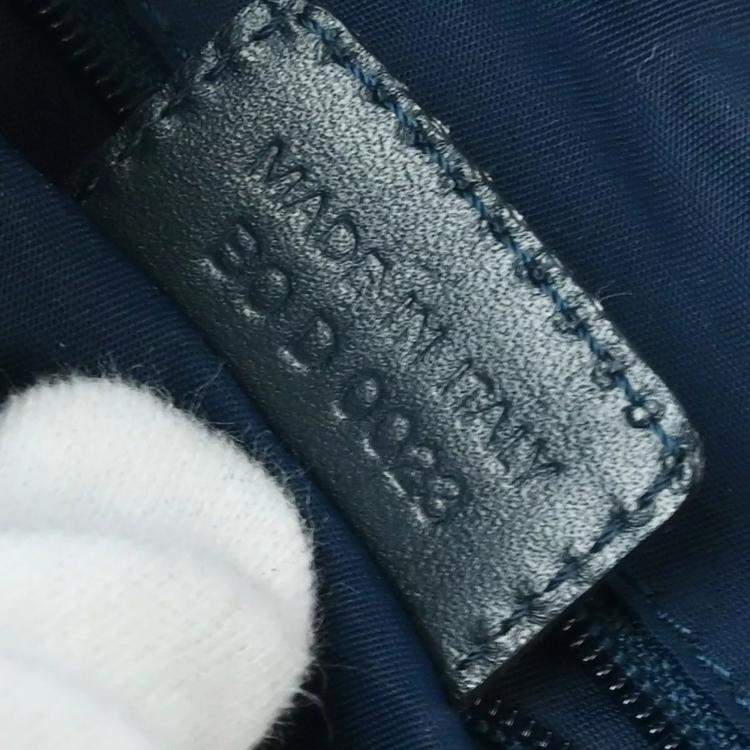 Pre Owned Dior Navy Canvas Trotter Handbag