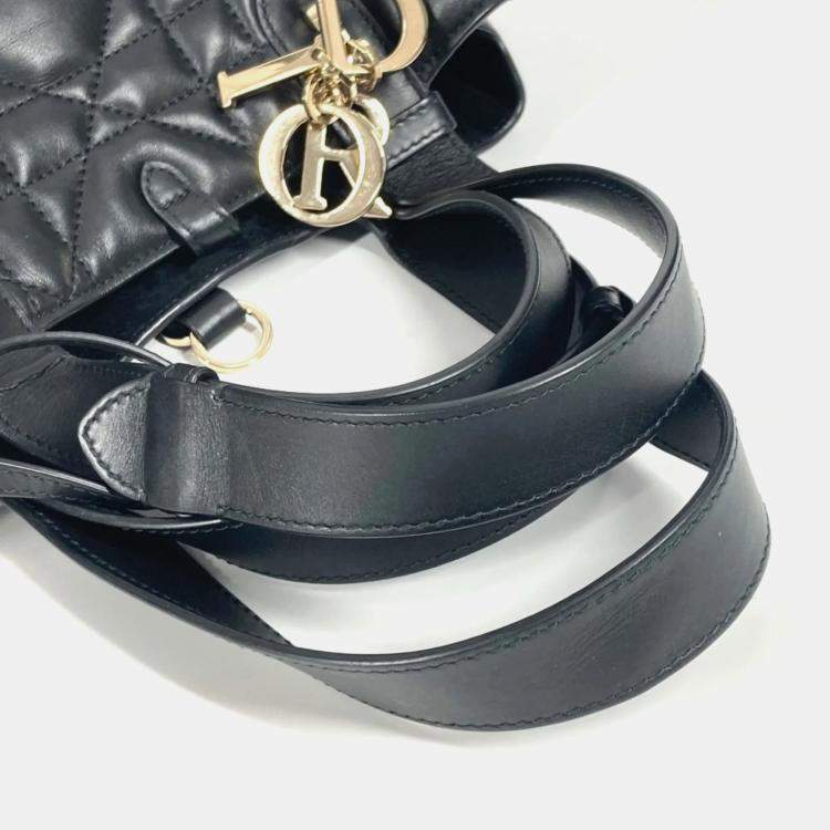 Pre Owned Dior Black Calfskin Medium Toujour Tote Bag