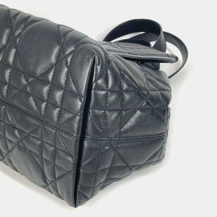 Pre Owned Dior Black Calfskin Medium Toujour Tote Bag
