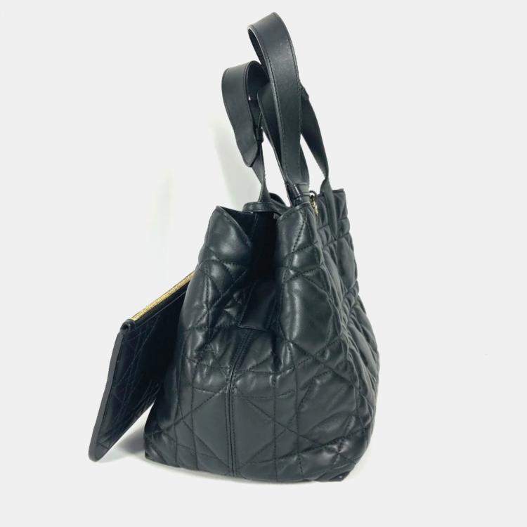 Pre Owned Dior Black Calfskin Medium Toujour Tote Bag