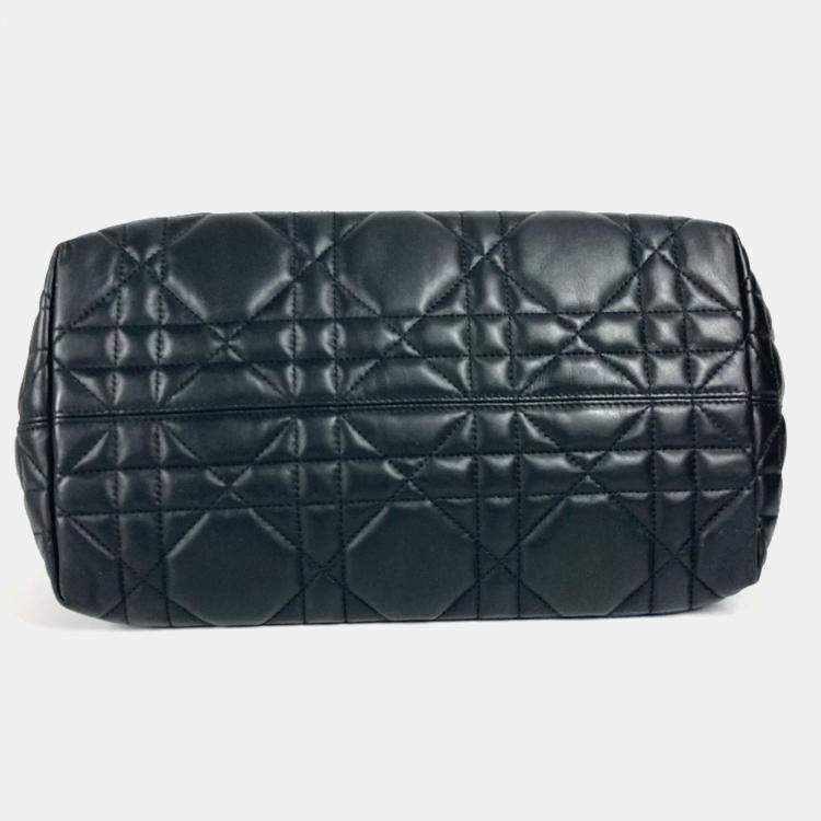 Pre Owned Dior Black Calfskin Medium Toujour Tote Bag