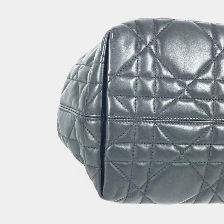 Pre Owned Dior Black Calfskin Medium Toujour Tote Bag