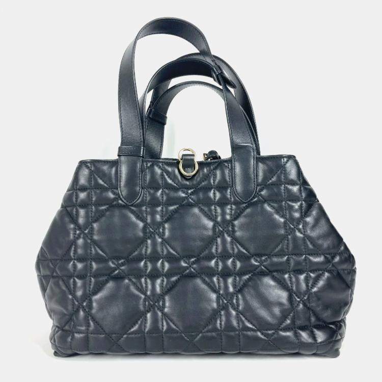 Pre Owned Dior Black Calfskin Medium Toujour Tote Bag