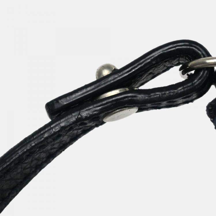 Pre Owned Dior Navy Denim Trotter Saddle Shoulder Bag