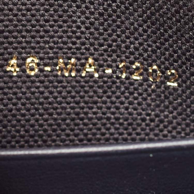 Pre Owned Dior Navy Blue Oblique Jacquard Canvas 30 Montaigne Pouch