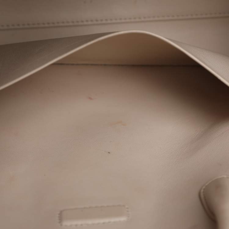 Pre Owned Dior Beige Leather Large Diorever Tote