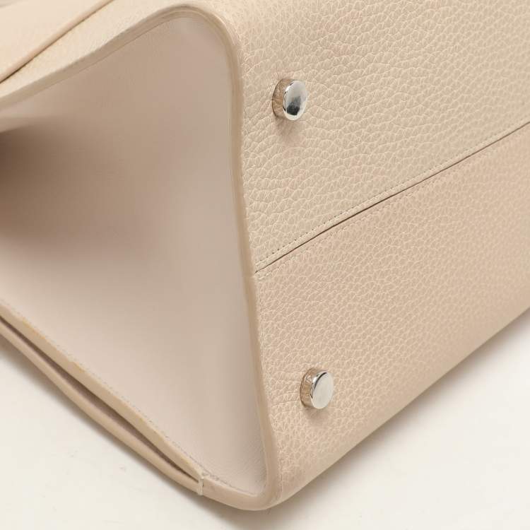 Pre Owned Dior Beige Leather Large Diorever Tote