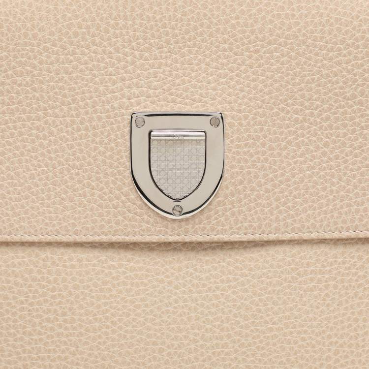 Pre Owned Dior Beige Leather Large Diorever Tote