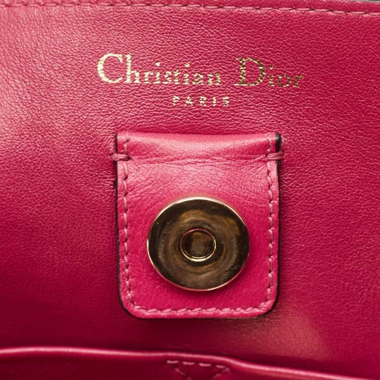 Pre Owned Dior Black Leather Large Diorissimo Shopper Tote