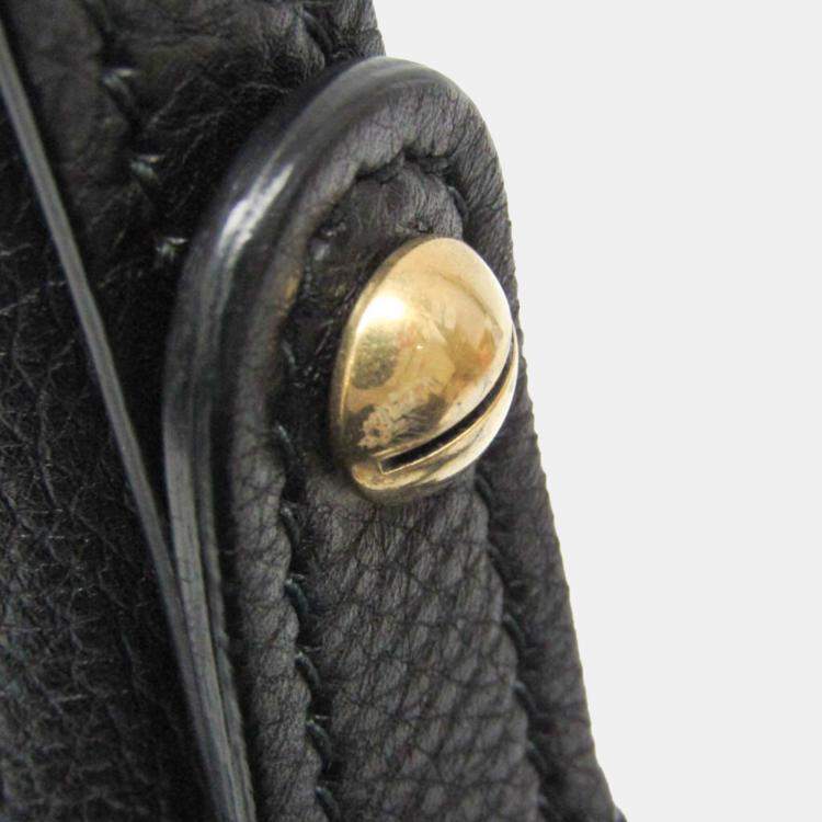 Pre Owned Dior Black Leather Tote Bag
