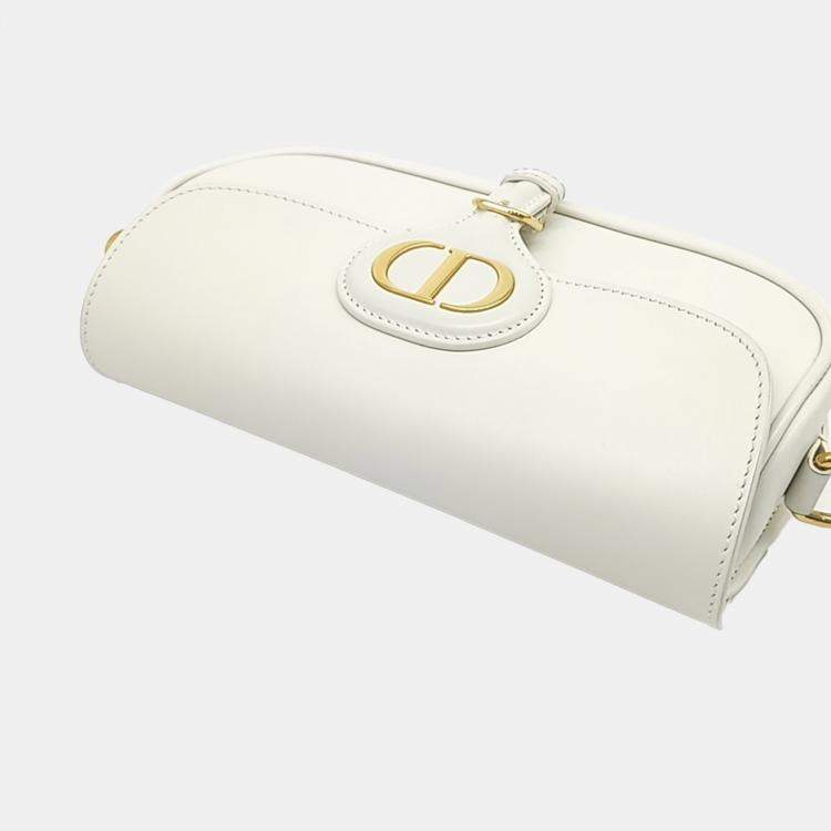 Pre Owned Dior White Leather Bobby East Waist Bag