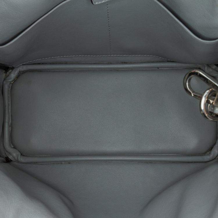 Pre Owned Dior Pink Small Leather Diorissimo Satchel