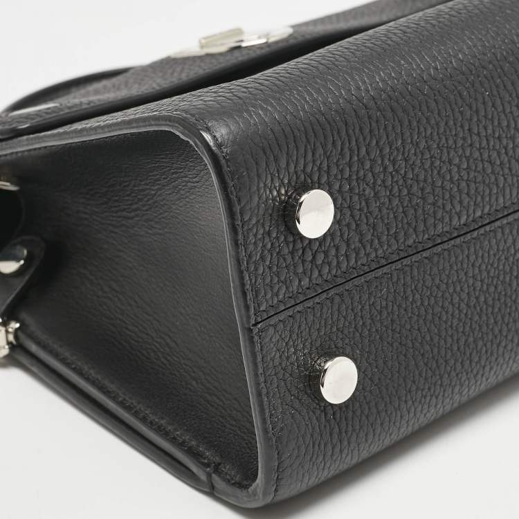 Pre Owned Dior Black Leather Mini Diorever Top Handle Bag