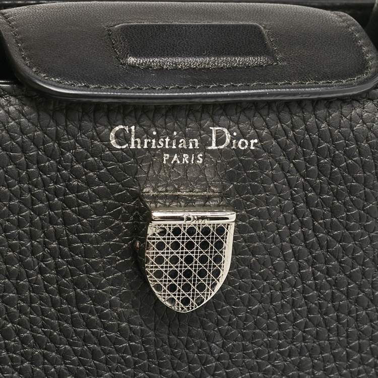 Pre Owned Dior Black Leather Mini Diorever Top Handle Bag