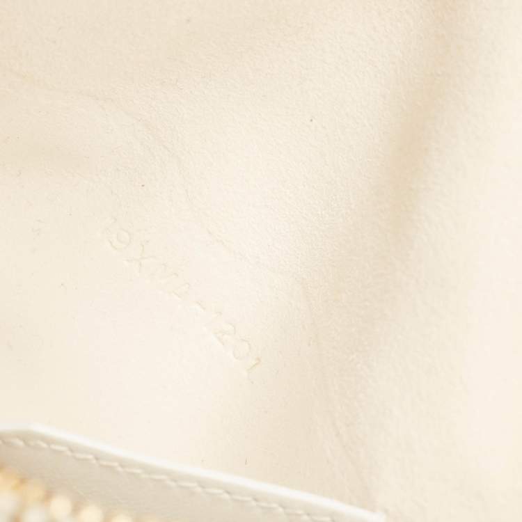 Pre Owned Dior White Cannage Leather Small Vibe Hobo