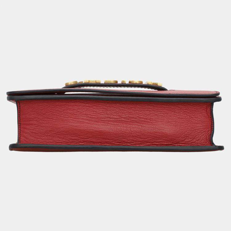 Pre Owned Dior Red Leather J'Adior Flap Bag