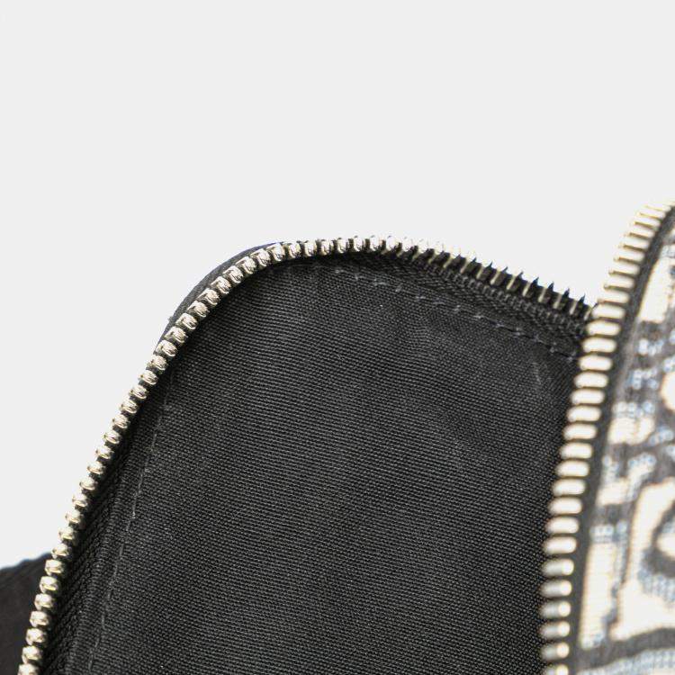 Pre Owned Dior Navy Blue Oblique Canvas Safari Crossbody