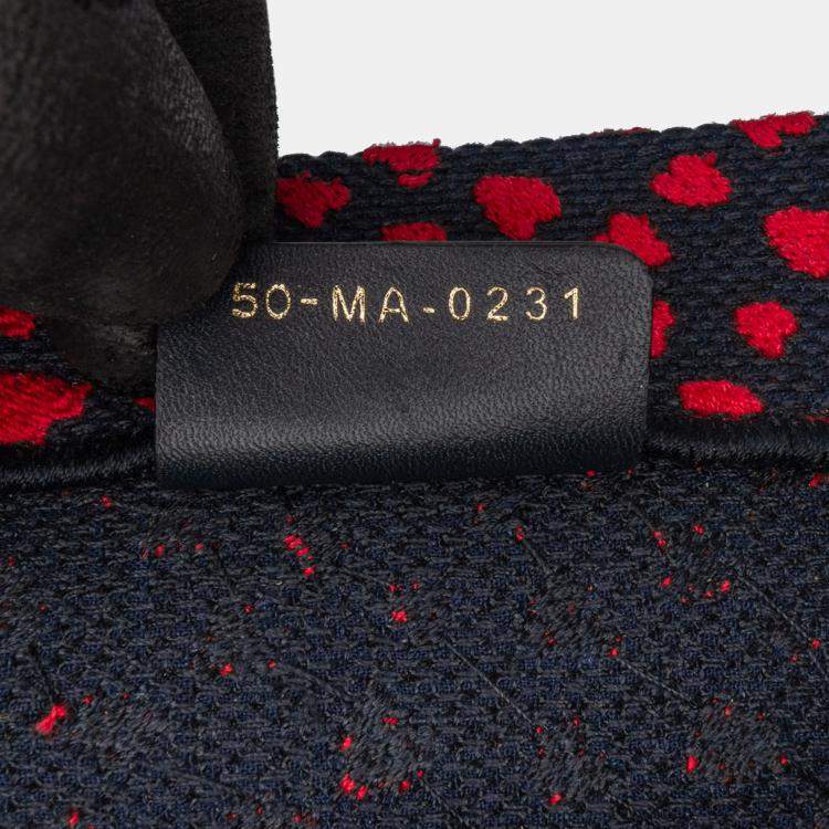 Pre Owned Dior Red Medium Canvas Pop Hearts I Love Paris Book Tote