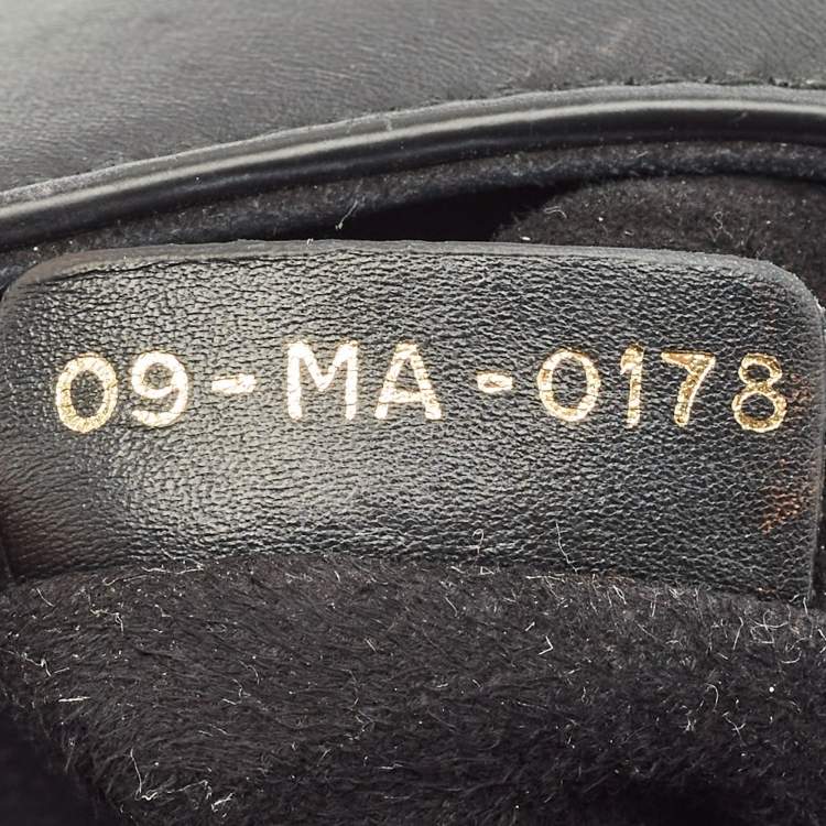 Pre Owned Dior Black Leather Mini Saddle Bag