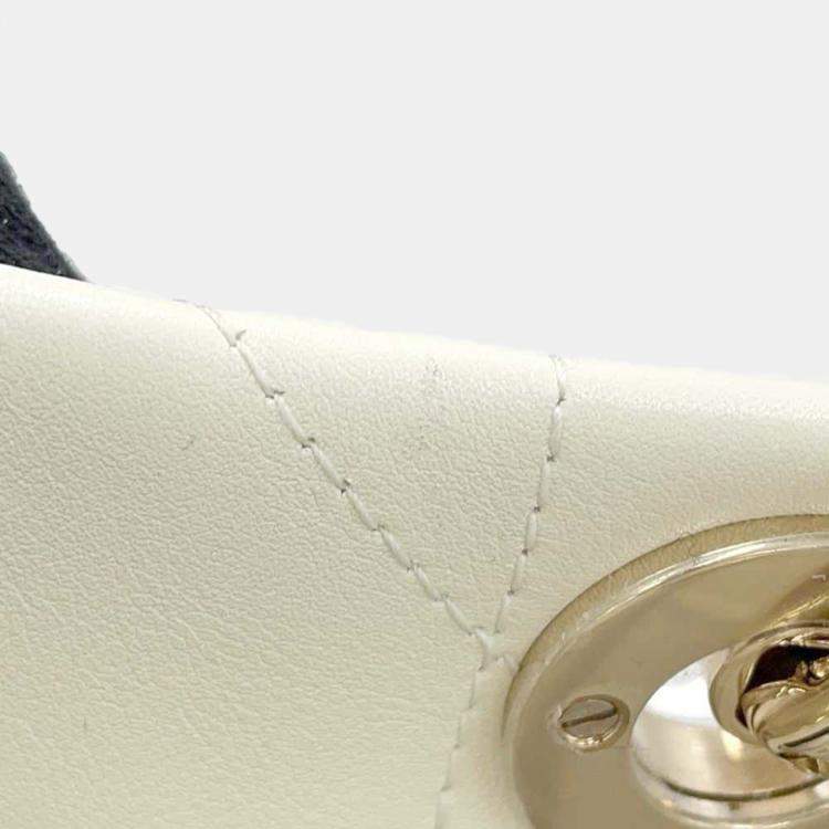Pre Owned  Dior Ivory Cannage Leather Archi Essential Tote Bag