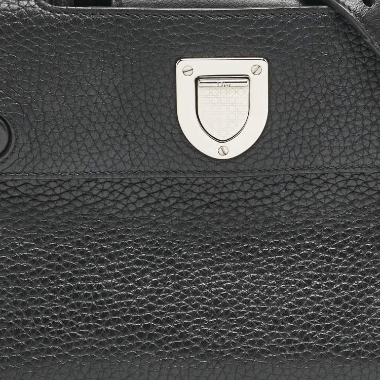 Pre Owned Dior Black Leather Mini Diorever Top Handle Bag