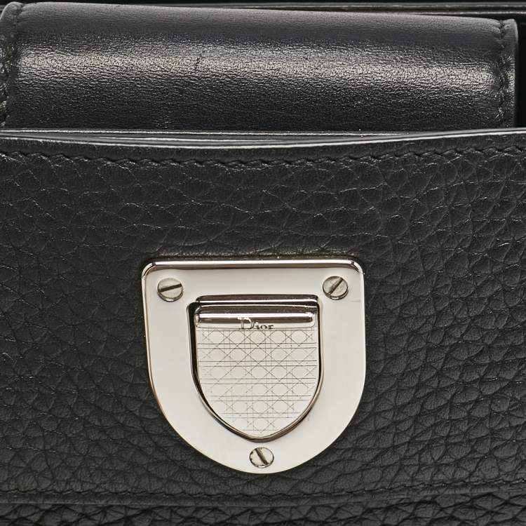 Pre Owned Dior Black Leather Mini Diorever Top Handle Bag