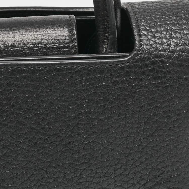 Pre Owned Dior Black Leather Mini Diorever Top Handle Bag