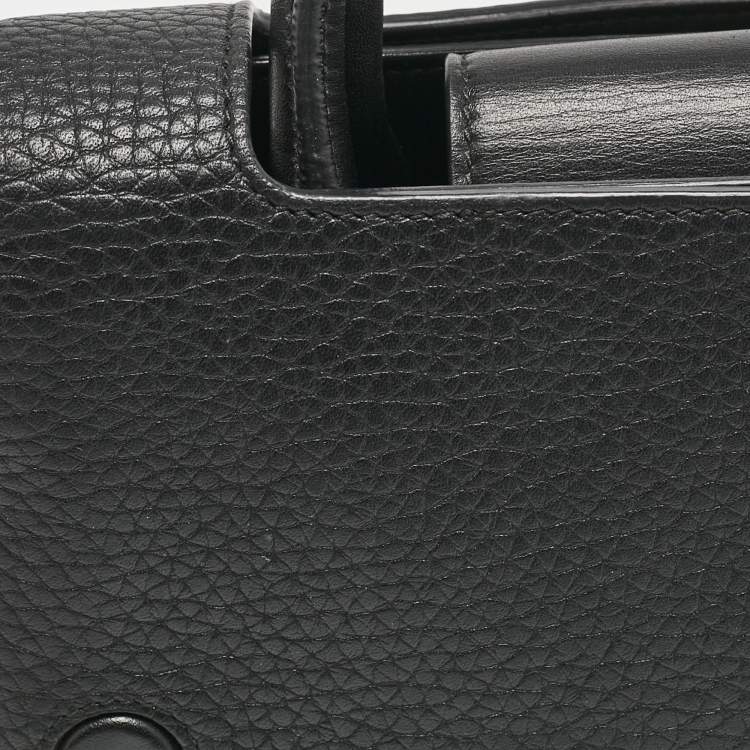 Pre Owned Dior Black Leather Mini Diorever Top Handle Bag