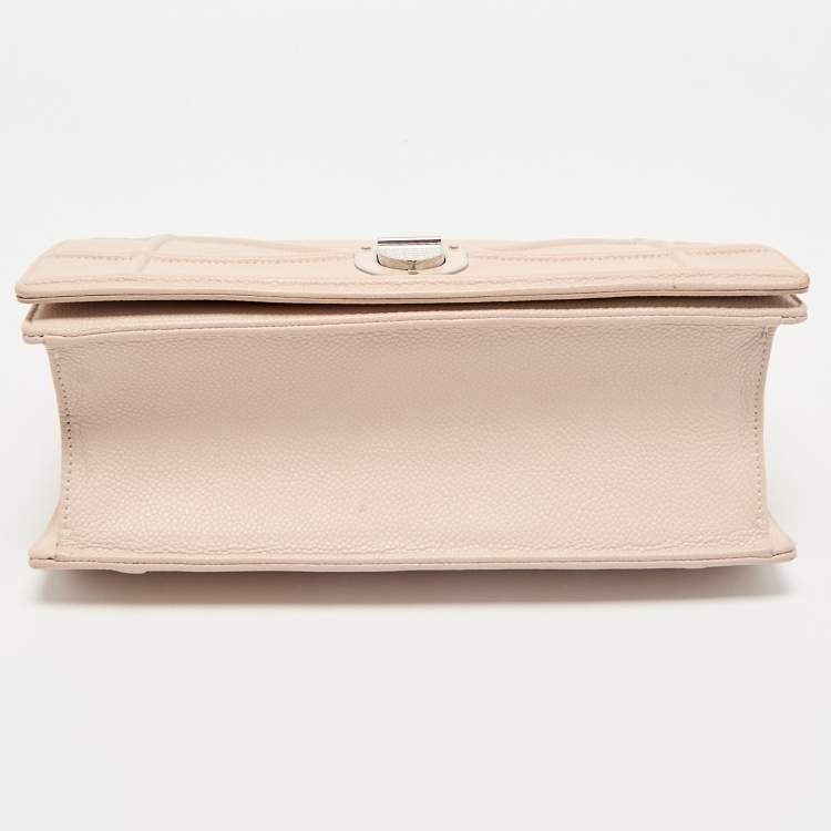 Pre Owned Dior Blush Pink Leather Medium Diorama Shoulder Bag