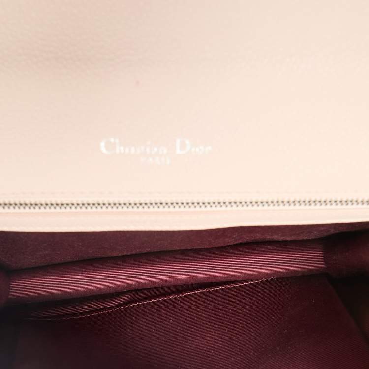 Pre Owned Dior Blush Pink Leather Medium Diorama Shoulder Bag