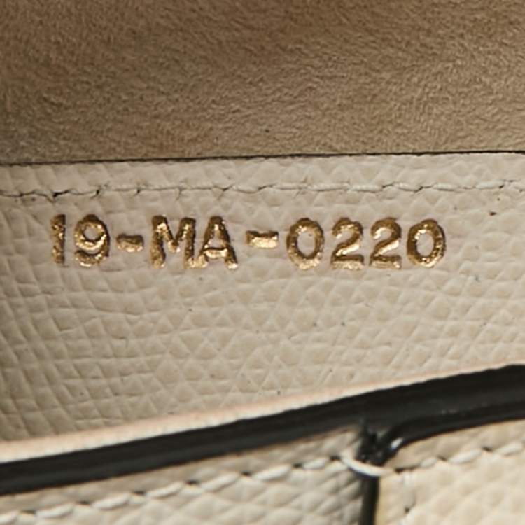 Pre Owned Dior White Leather Saddle Bag