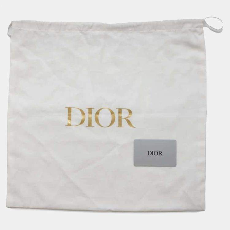 Pre Owned Dior Ivory Leather Archicannage Essential Tote Bag