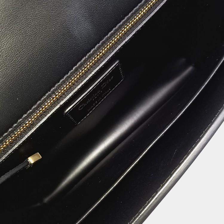 Pre Owned Dior Black Leather 30 Montaign Bag