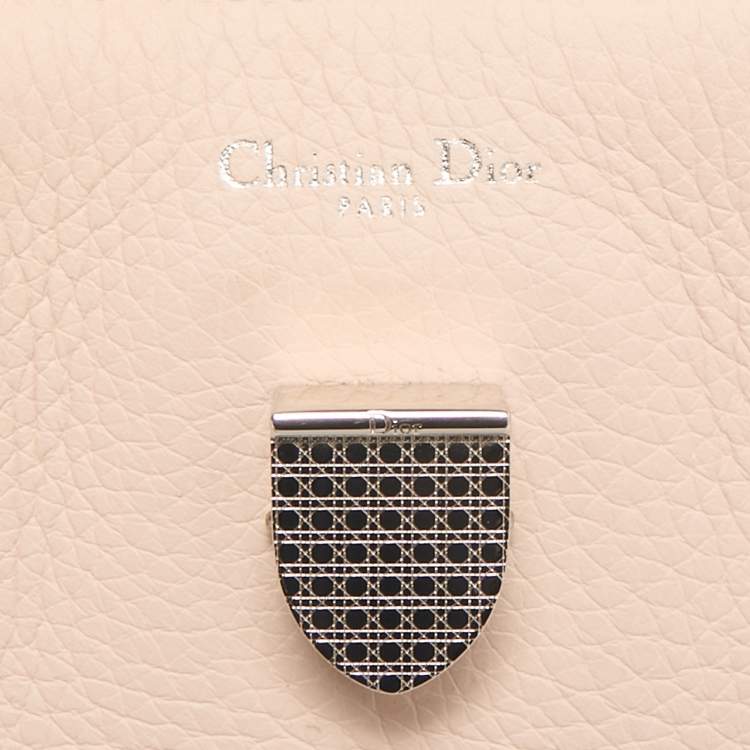 Pre Owned Dior Beige Leather Medium Diorever Tote 