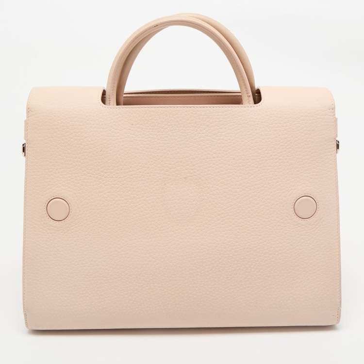 Pre Owned Dior Beige Leather Medium Diorever Tote 
