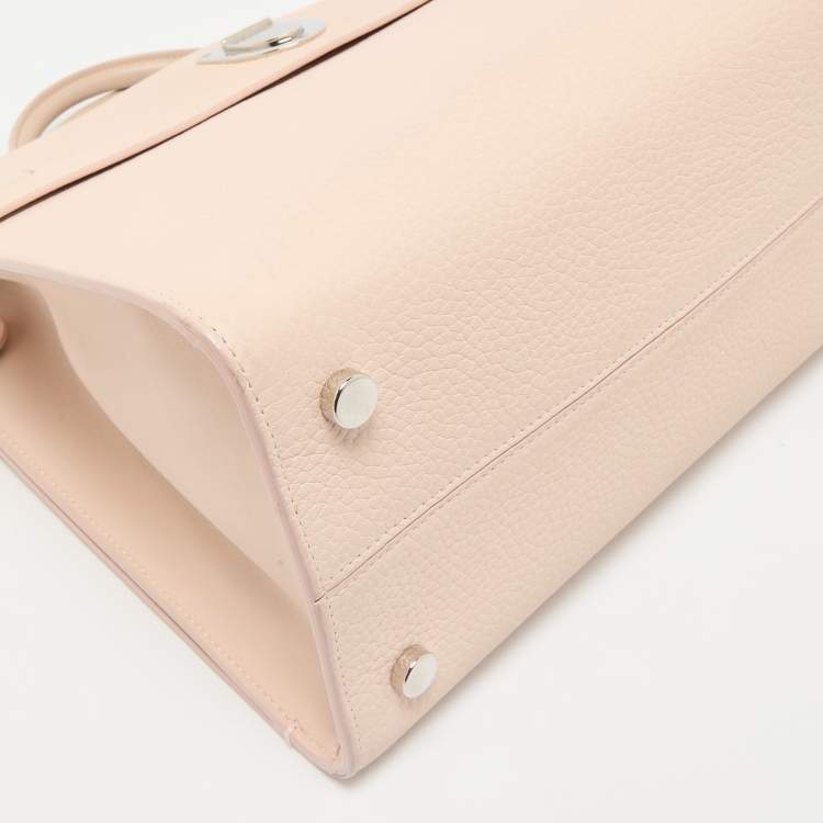 Pre Owned Dior Beige Leather Medium Diorever Tote 