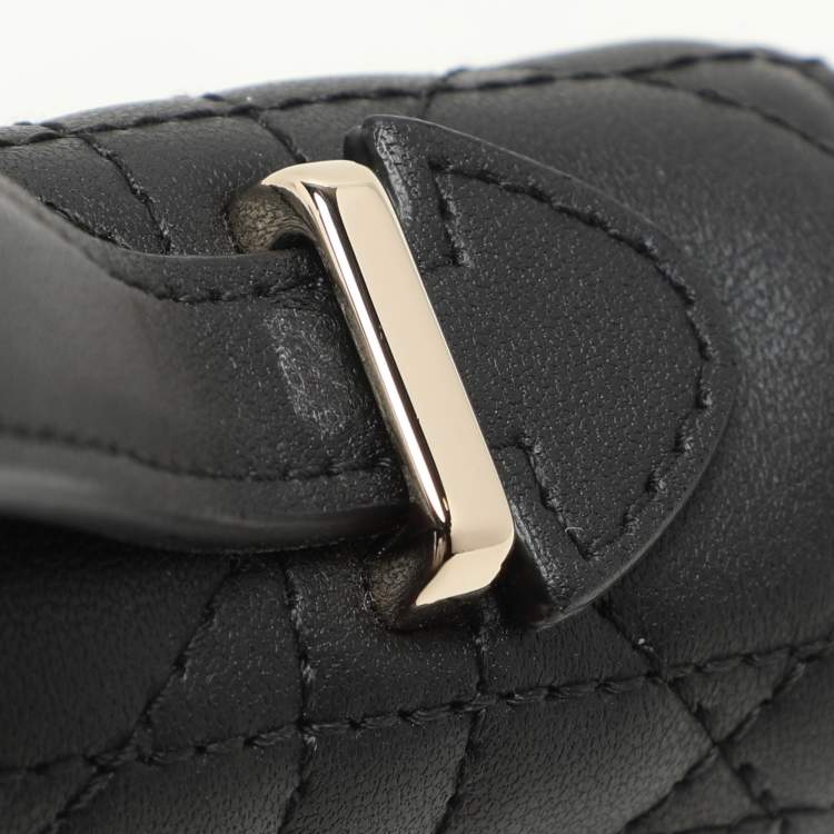 Pre Owned Dior Black Cannage Leather My Dior Pouch