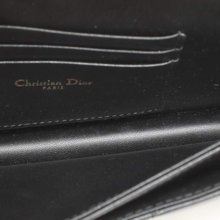Pre Owned Dior Black Cannage Leather My Dior Pouch