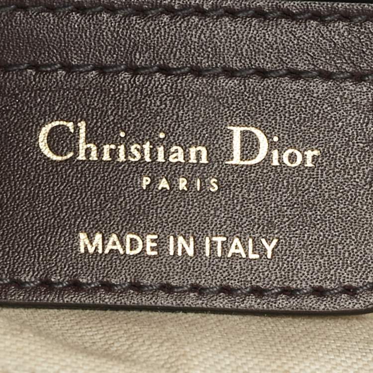 Pre Owned Dior Burgundy Oblique Canvas Saddle Bag