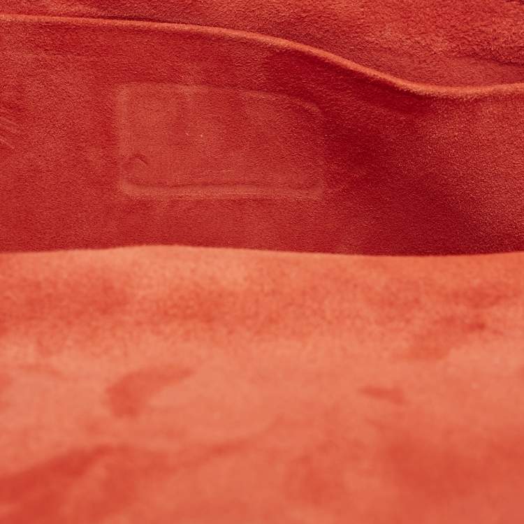 Pre Owned Dior Red Cannage Leather Medium DiorAddict Shoulder Bag