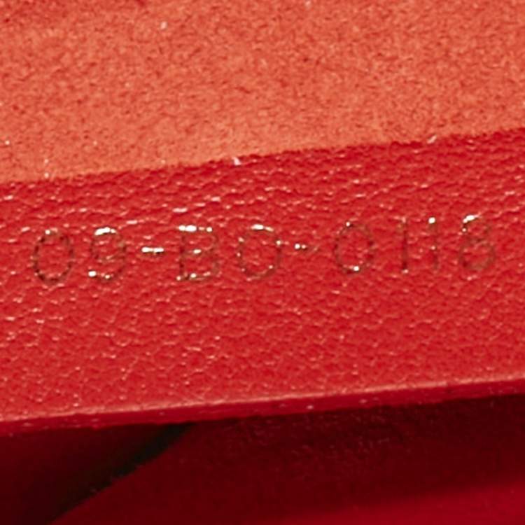 Pre Owned Dior Red Cannage Leather Medium DiorAddict Shoulder Bag