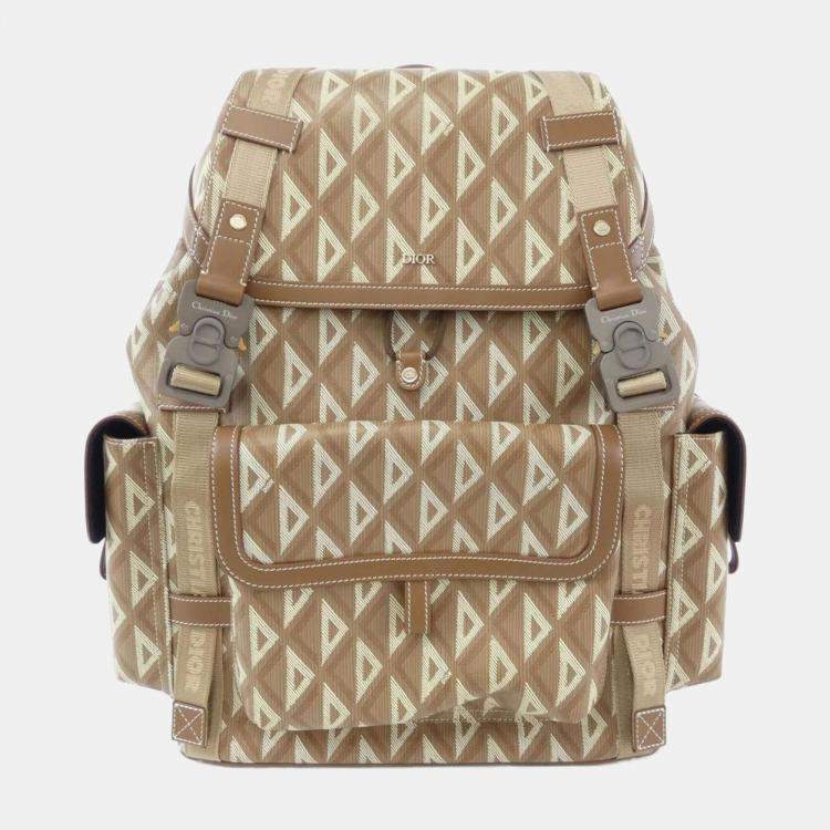 Pre Owned Christian Dior Large CD Diamond Hit The Road Backpack 