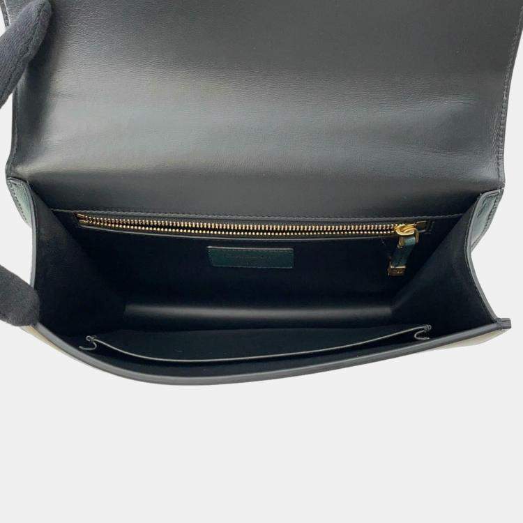 Pre Owned  Dior Green Leather 30 Montaigne Shoulder Bag