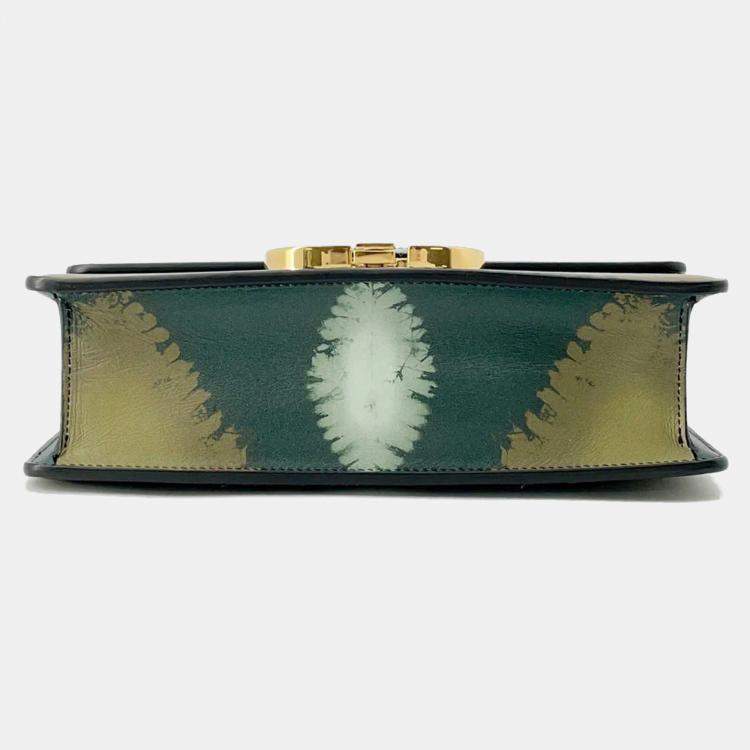 Pre Owned  Dior Green Leather 30 Montaigne Shoulder Bag