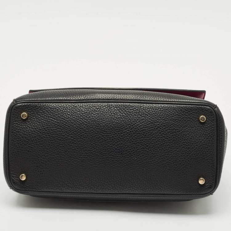 Pre Owned Dior Black Leather Medium Be Dior Flap Bag