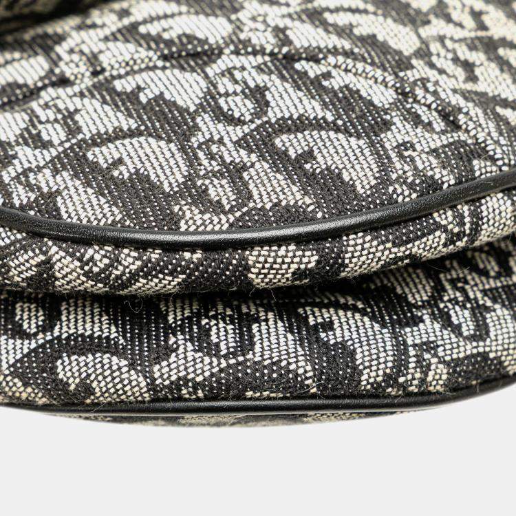 Pre Owned Dior Blue Diorissimo Canvas Saddle Bag