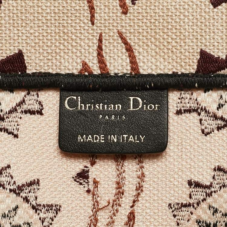 Pre Owned Dior Multicolor Forte Dei Marmi Embroidered Canvas Large Book Tote