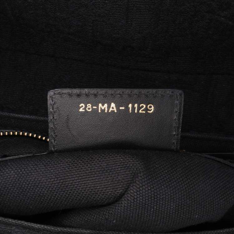 Pre Owned Dior Black Oblique Canvas Saddle Bag