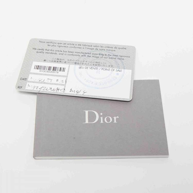 Pre Owned Dior Grey Cannage Leather Medium Caro Shoulder Bag